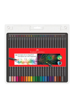 Estojo Lápis de Cor C/24 Supersoft 120724 Faber